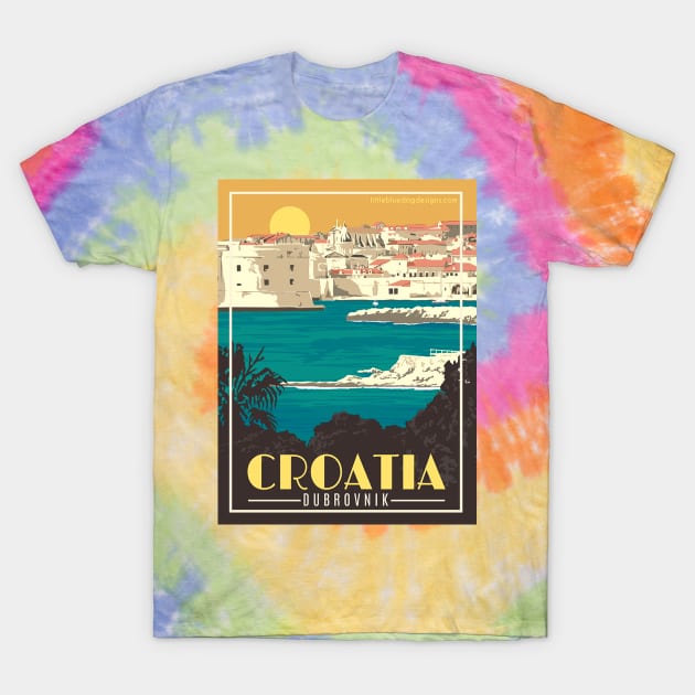 Vintage Travel Poster - Croatia T-Shirt by Starbase79